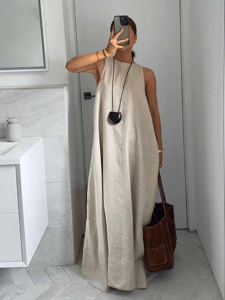 Linen Maxi dress